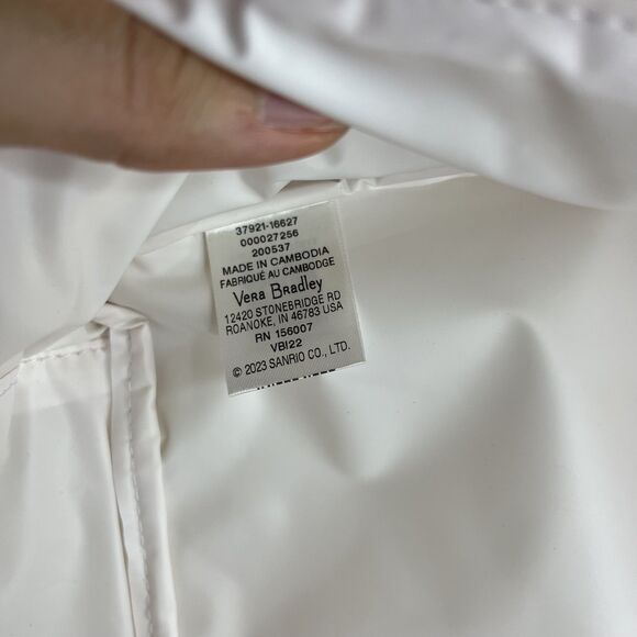 Vera Bradley Sanrio Hello Kitty Gingham Pink Lay Flat Lunch Bag Box New 2023 - Picture 4 of 6